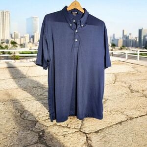 Men's Navy Blue Polo Shirt Sz XL Golf Shirt